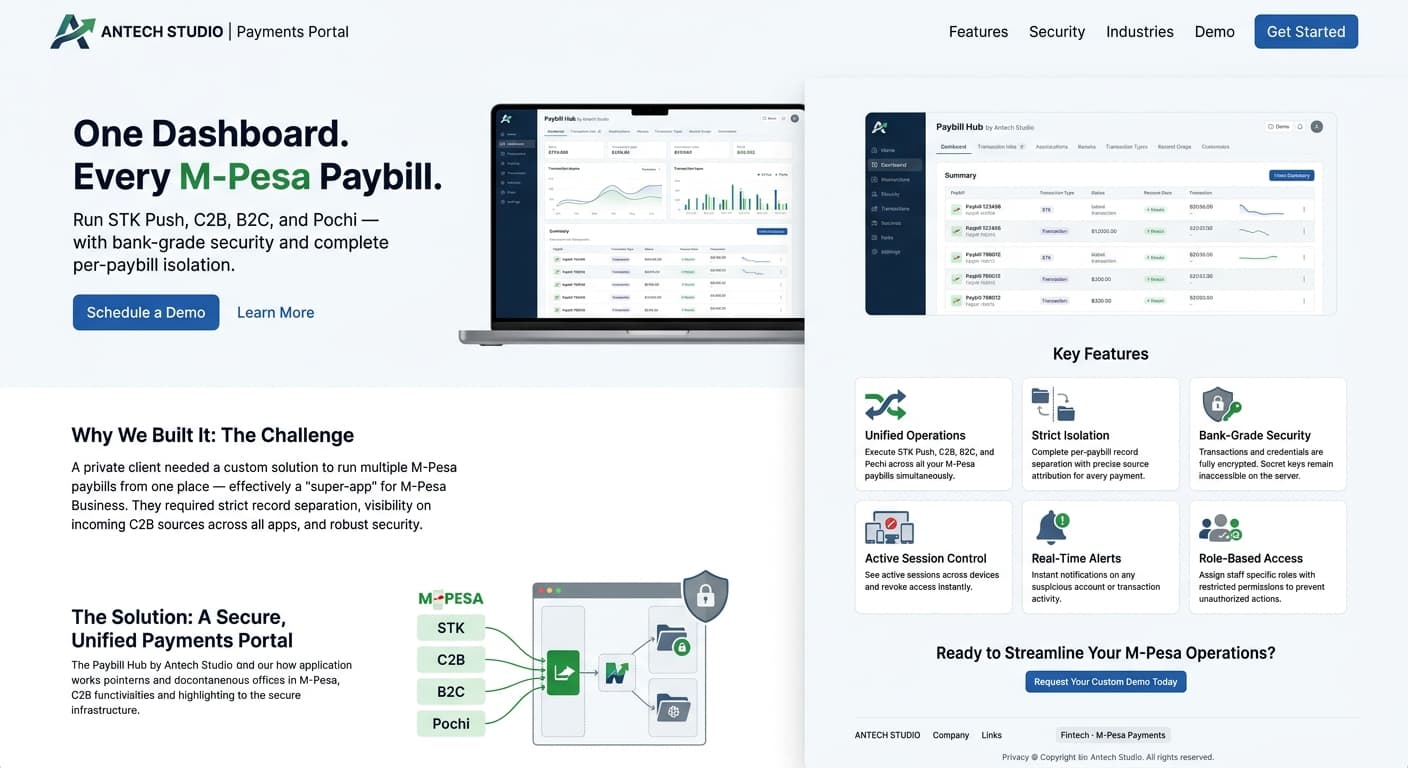Paybill Dashboard
