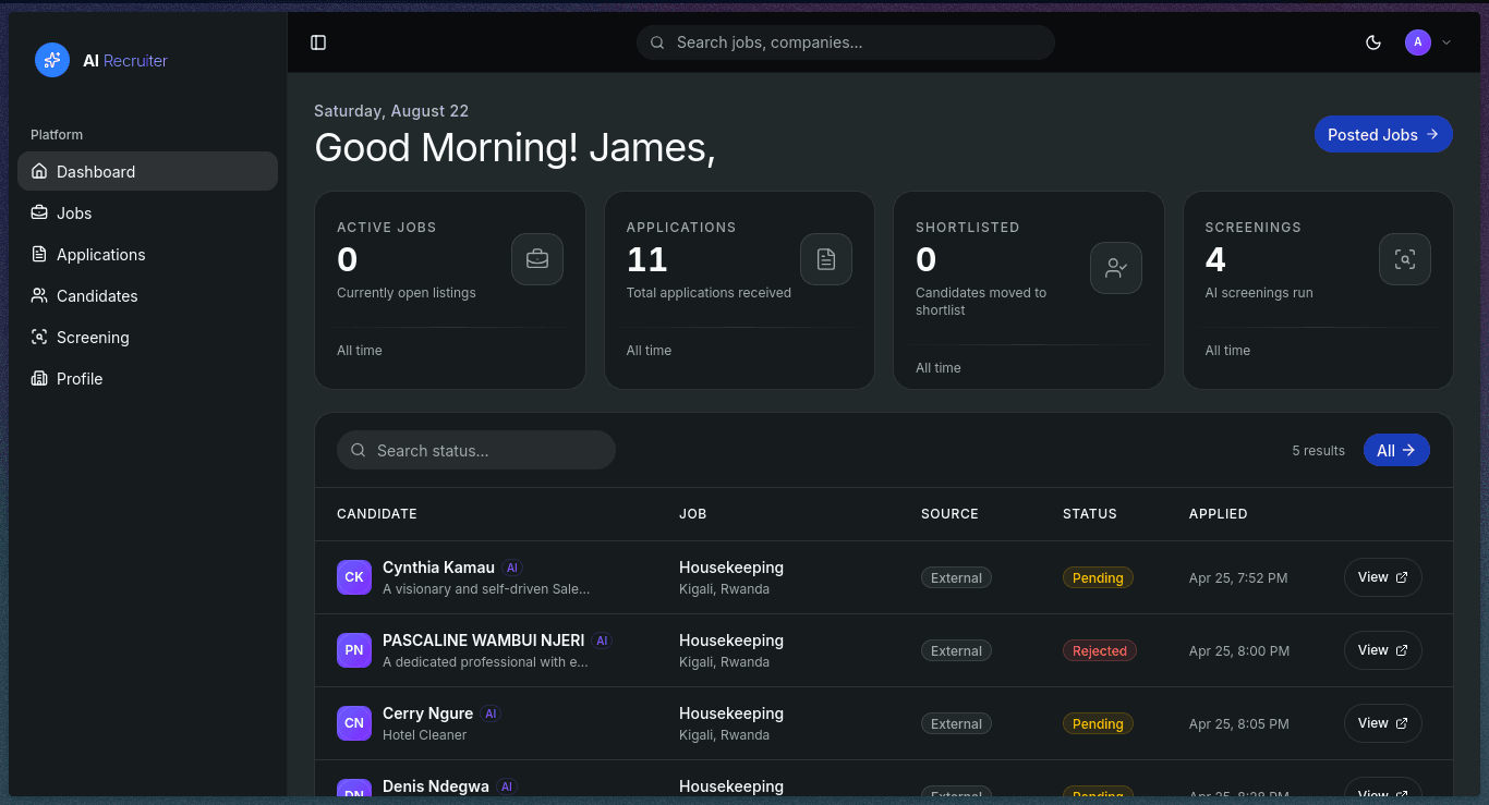 AI Recruiter Platform — screenshot 2