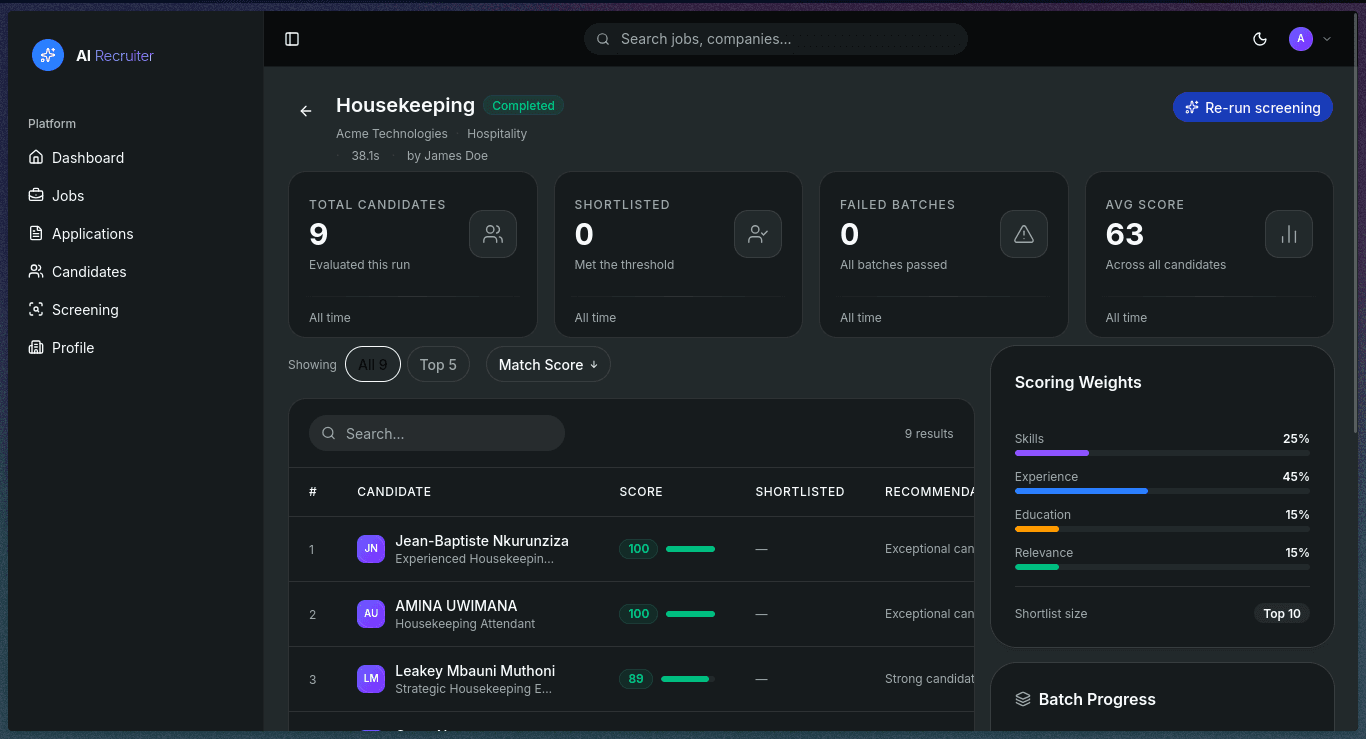 AI Recruiter Platform — screenshot 6