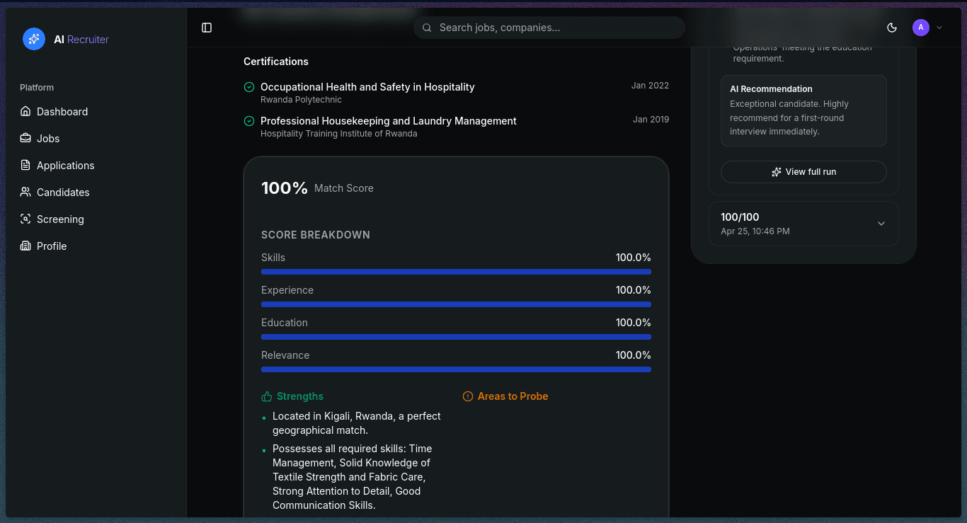 AI Recruiter Platform — screenshot 9